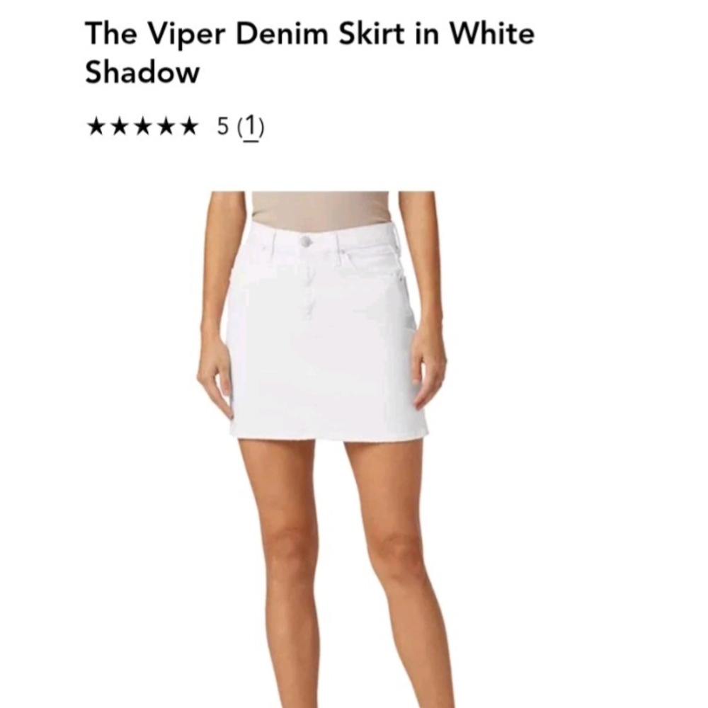 Hudson Jeans White Mini Skirt